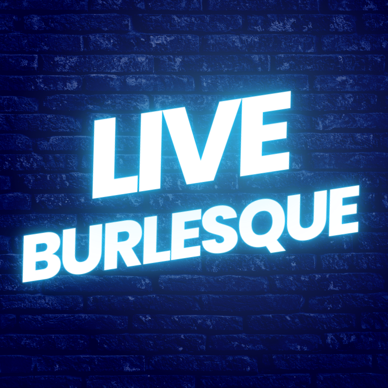 Blue Neon Musical Talk Show Twitch Logo